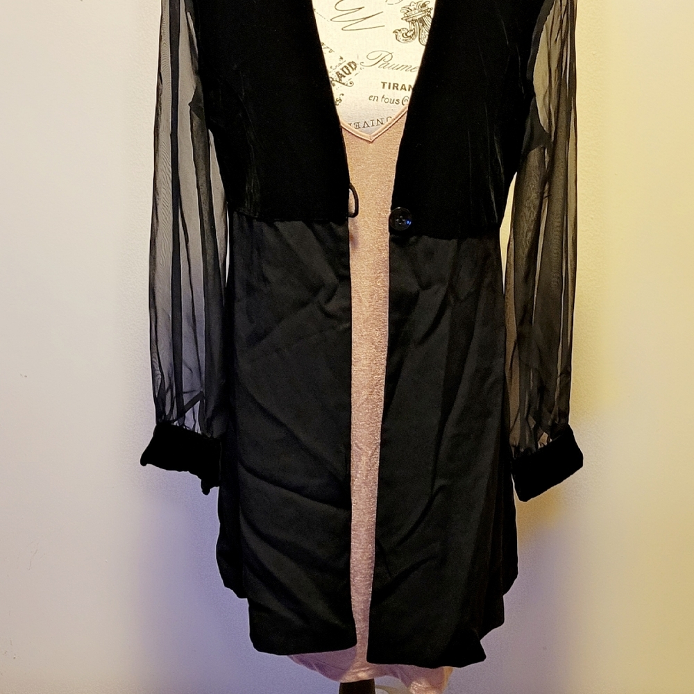 Zara mini dress and long vest